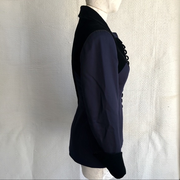 Vintage Victorian Velvet Wool Riding Jacket - Picture 3 of 8